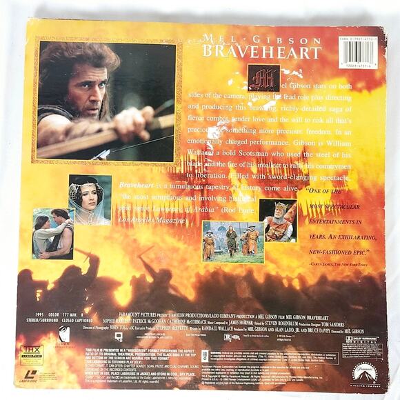 Laser Disc Movie Set Braveheart Wide-screen edition VINTAGE - Picture 3 of 15